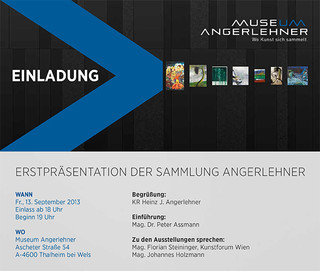 Einladung zur Eröffnung des Museum Angerlehner